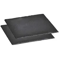 KESPER 38109 Servierplatte, 2er Pack, Schieferplatte, Buffet-Platte, aus Schiefer,