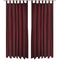 VidaXL Vorhänge Gardinen aus Satin 2-teilig 140 x 225
