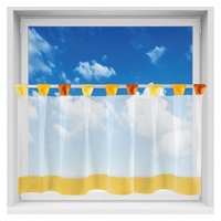 Arsvita Bistrogardine mit Schlaufen, ca. 150x45 cm gelb -