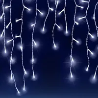 Monzana MONZANA® LED-Lichterkette Regen Innen Außen Kaltweiß Lichternetz Lichtervorhang