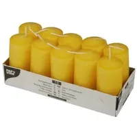 Papstar Stumpenkerzen 9 x 4 cm 10 St. goldgelb