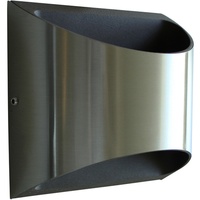 ECO-Light LED-Außenwandleuchte Dodd Edelstahl Silber