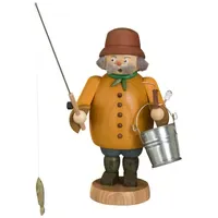 Seiffener Volkskunst eG Räuchermann Angler 22 cm bunt