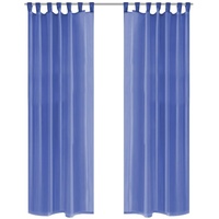 VidaXL Voile-Gardinen 2 Stk. 140 x 225 cm Königsblau