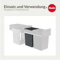 Naber 8010110 Ersatzeimer - 15 Liter, Alu grau,
