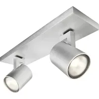 Philips Runner 2-flammig Aluminium grau