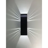 SpiceLED Wandleuchte | ShineLED-6 Black Edition | 2x3W weiß