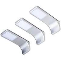 Kalb Material Für Möbel LED Unterbauleuchte silber-grau, neutralweiss, 3er