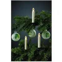 Hellum LED Weihnachtsbaumkerzen kabellos Ergänzungsset 11 cm 5fl