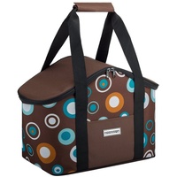 Anndora Kühltasche 20 Liter - braun hellblau