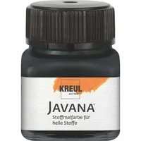 Kreul Javana Stoffmalfarbe für helle Stoffe schwarz, 20 ml