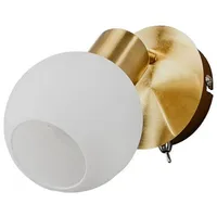 LINDBY Wandleuchte, Wandlampe Innen 'Elaina' aus Metall für Wohnzimmer