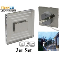 Trango 3er Set SL-033 LED Wandleuchte IP44 *SOFIE* in