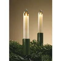 Hellum Lichterkette Schaftkerze 15 Kerzen klar für innen