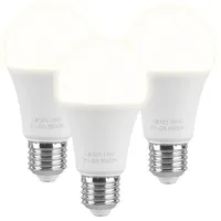Luminea 3er-Set LED-Lampen, E27: 11 W (ersetzt 120 W),