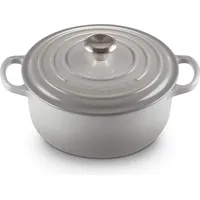 Le Creuset Signature Bräter 20 cm rund perlgrau