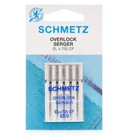 SCHMETZ Nähmaschinennadeln für Overlockmaschinen ELx705 CF 5xStärke 65