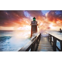 Papermoon Vlies- Fototapete Digitaldruck 350 x 260 cm, Lighthouse