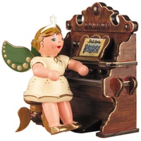 Hubrig Volkskunst GmbH Hubrig Engel mit Harmonium 65cm Erzgebirge