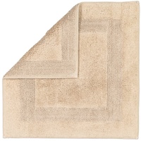 CAWÖ Badteppich Luxus Badteppich 1000 Beige 60 x 60