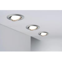 Paulmann LED Base 3er Basisset Eisen gebürstet 3-Stufen-dimmbar