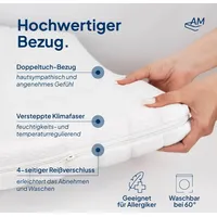 AM Qualitätsmatratzen Basic Komfortschaum-Topper 80 x 220 cm H2