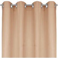 BestLivings Blickdichte Sandgraue Gardine mit Ösen in 140x175 cm