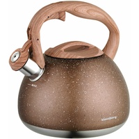 Klausberg Marmor Edelstahl Flötenkessel Teekessel Wasserkessel 2.7 Liter KB-7396