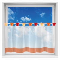 Arsvita Bistrogardine mit Schlaufen, ca. 150x45 cm orange -