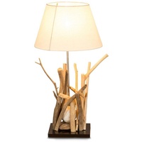 Levandeo Tischlampe Treibholz Braun