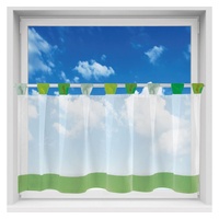 Arsvita Bistrogardine mit Schlaufen, ca. 150x45 cm grün -