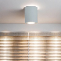 Licht-Erlebnisse Runde Bauhaus Deckenleuchte Deckenlampe Küche in Weiß