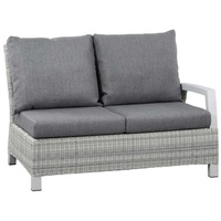 Siena Garden Corido Modul 2-Sitzer matt-weiß-grau