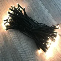 Mojawo Lichtervorhang LED 2 m Warmweiß Grün