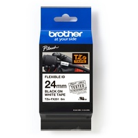 Brother TZe FX251 schwarz/weiß 24mm
