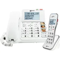 Geemarc AMPLIDECT 595 COMBI Schnurgebundenes Seniorentelefon Anrufbeantworter, Freisprechen, Optische