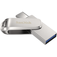 SanDisk Ultra Dual Drive Luxe 128 GB silber USB-C