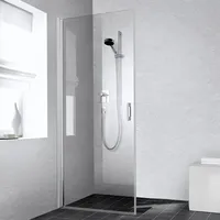 Kermi Liga Pendeltür LI1EL083181PK 83x185cm, silber mattglanz, ESG klar