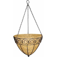 Siena Garden Hängeampel Cone Design mit Kokoseinlage, Kette und
