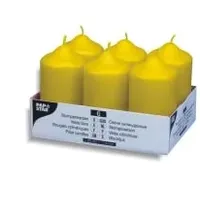 Papstar Stumpenkerzen 11,5 x 6 cm 6 St. goldgelb
