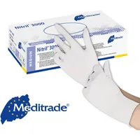 Meditrade Nitril 3000 Nitril-Handschuhe L Weiß