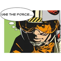 KOMAR Star Wars Classic Comic Quote Luke 50x40cm