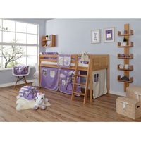 TICAA Hochbett Eric Country 90 x 200 cm Buche