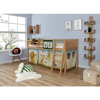 TICAA Hochbett Eric Country 90 x 200 cm Buche