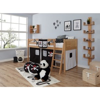 TICAA Hochbett Eric Country 90 x 200 cm Buche