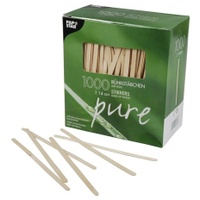 Papstar Einweg-Rührstäbchen pure, Holz, 1.000 St.