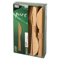 Papstar Bambus-Messer "pure", Länge: 170 mm, 50er 50 x)