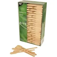 Papstar Einweg-Rührstäbchen pure, Holz, 1000