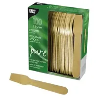 Papstar Eislöffel, Holz "pure" 9,4 cm
