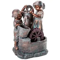 Dehner Polyresin-Gartenbrunnen Lea und Leon ca. 68.5 x 45